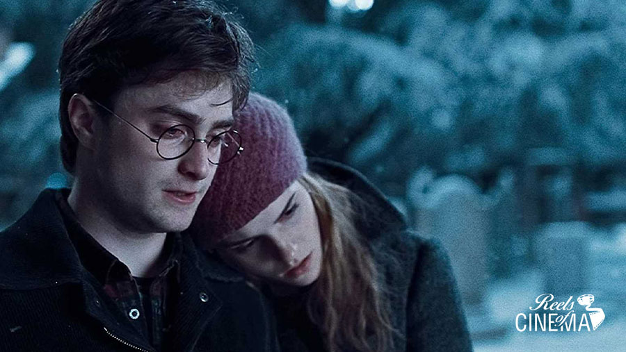 Harry y Hermione en harry potter y las reliquias de la muerte - parte 1