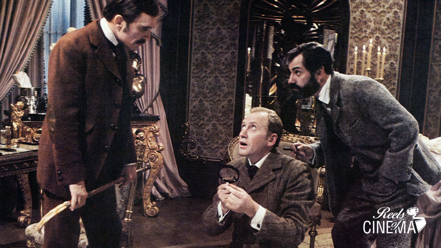 Watson (Robert Duvall), Sherlock (Nicol Williamson) y Freud